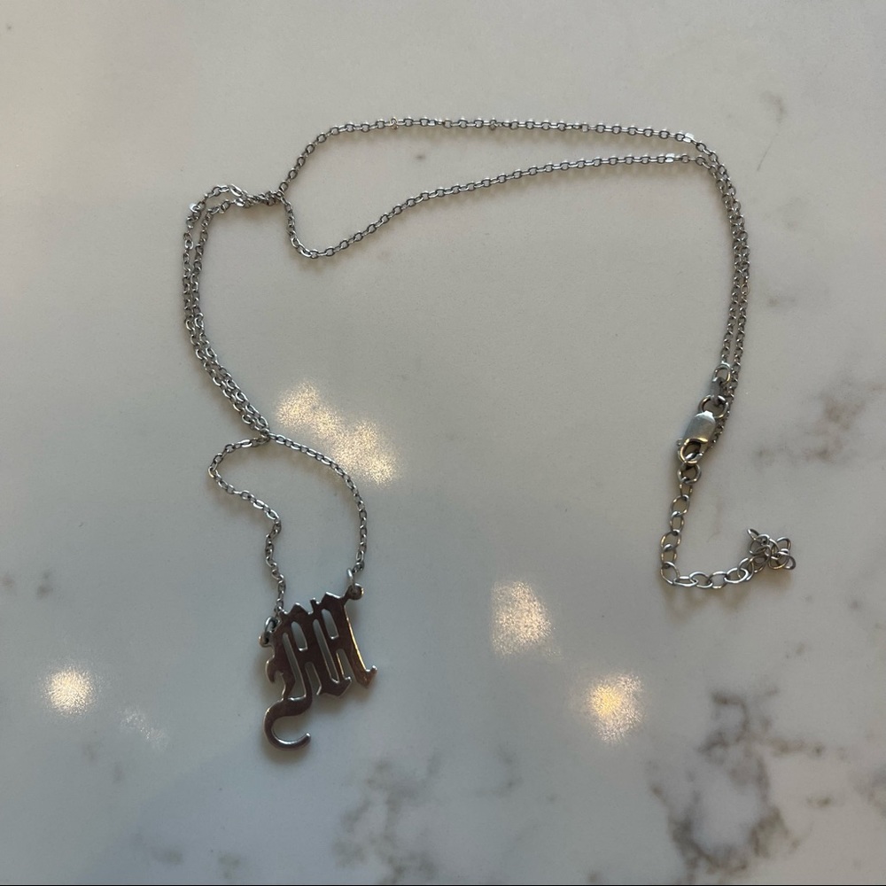 The M Jewlers NY - The Mini Gothic Initial, Silver “M”